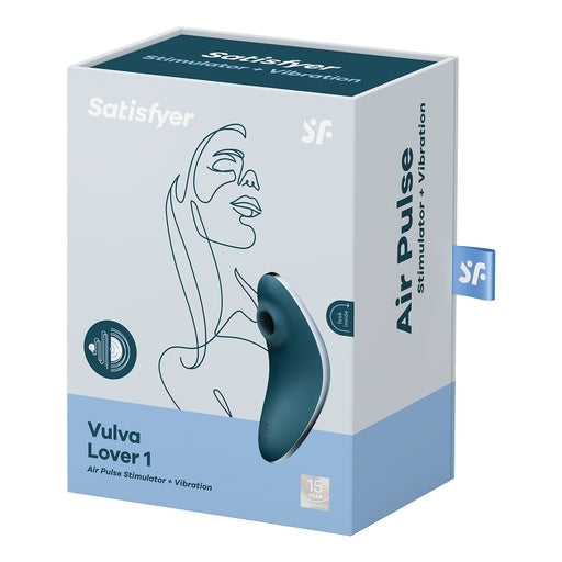 Satisfyer Vulva Lover 1 Blue Air Pulse Stimulator and Vibrator > Sex Toys For Ladies > Air Pulsation - Tophatter Daily Deals