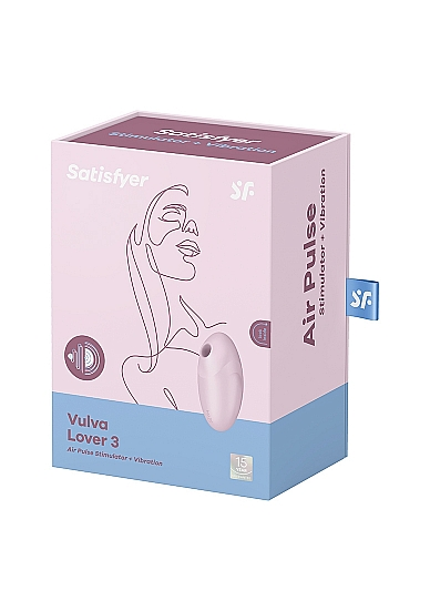 Satisfyer Vulva Lover 3 Pink Air Pulse Vibrator with Dual Motors and 21 Stimulation Settings > Sex Toys For Ladies > Air Pulsation - Tophatter Daily Deals