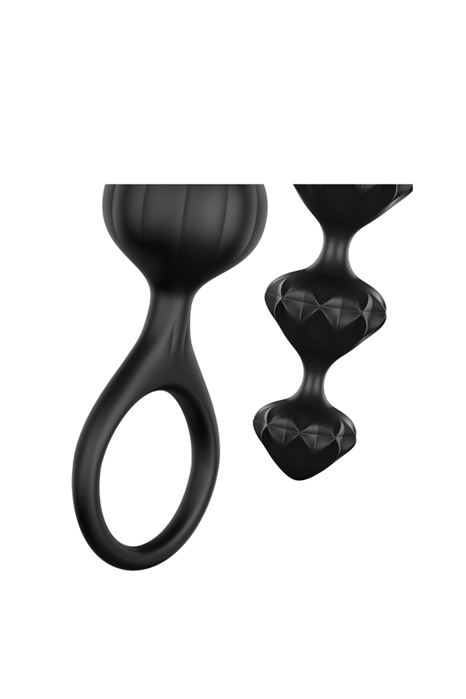 Satisfyer - Love Beads Anal Beads Set - Black Sex Toy - Tophatter Daily Deals