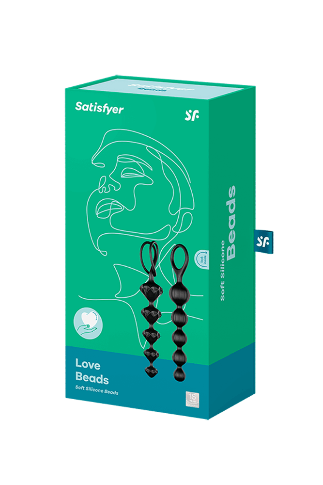 Satisfyer - Love Beads Anal Beads Set - Black Sex Toy - Tophatter Daily Deals