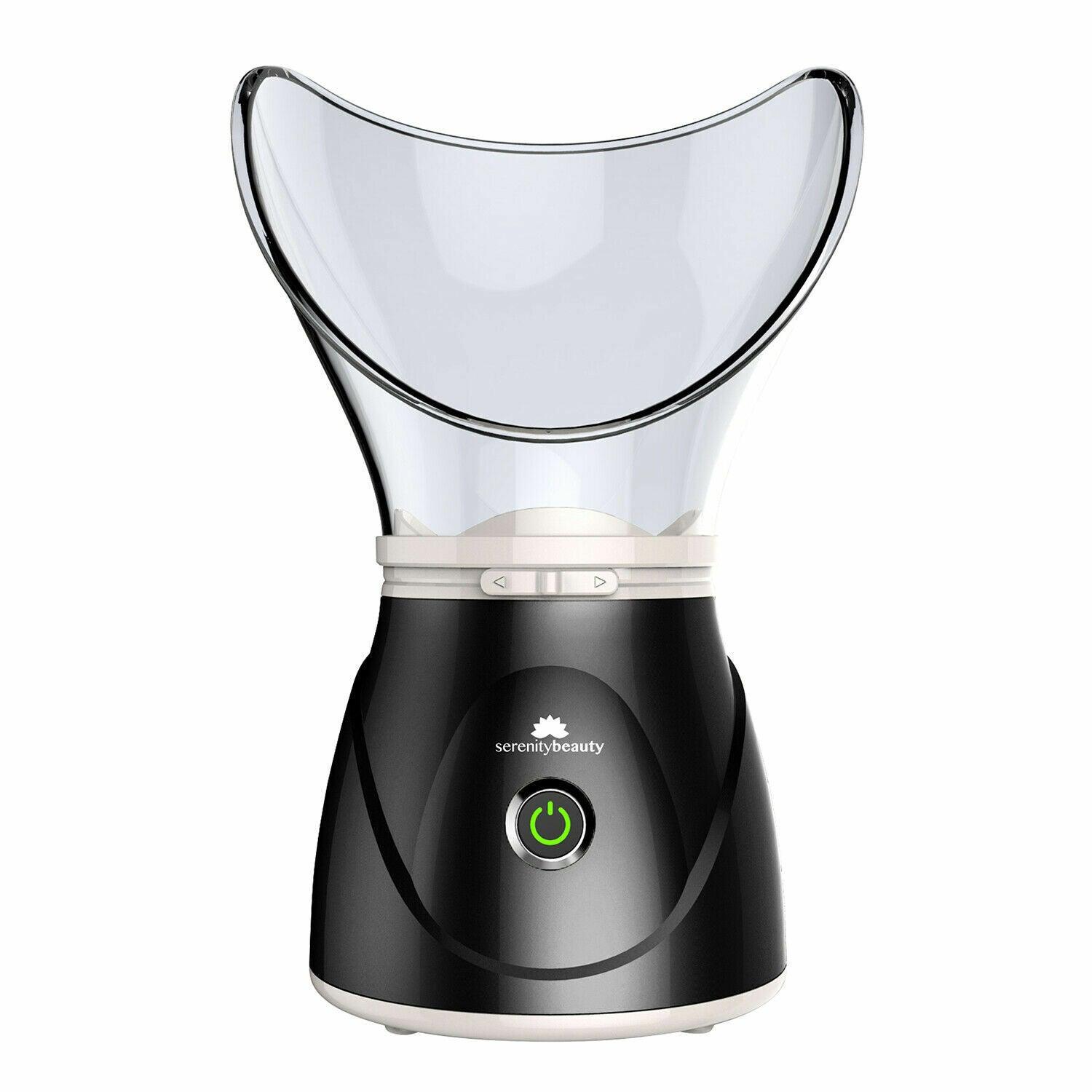 portable facial steamer - Professional Sinus Steam Inhaler Face Skin Moisturizer Facial Mask Sauna Spa Steamers Sprayer with Aromatherapy Diffuser Humidifier Function Black Health & Beauty - Tophatter Daily Deals