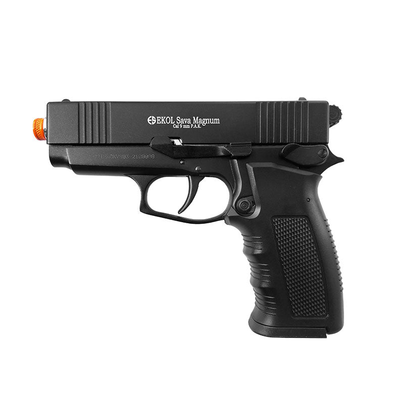 EKOL Sava Magnum Black - Front Firing 9mm Blank Gun - Tophatter's Weapons'N'Deals Blank Firing Replica Guns - Tophatter Daily Deals