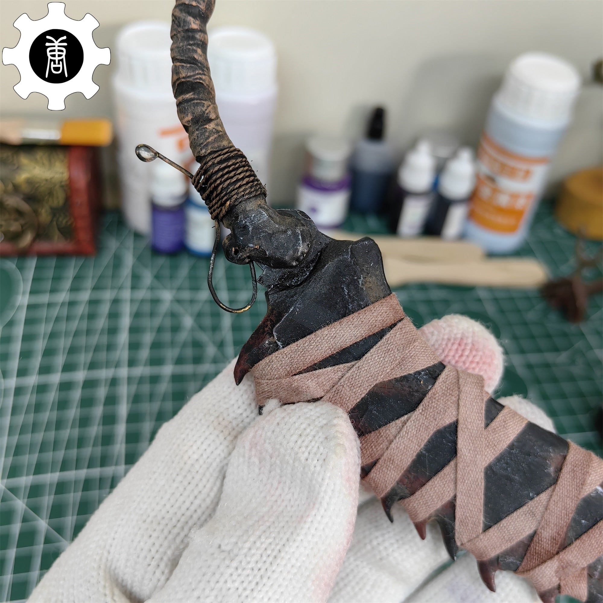 3D Printed 1/6 Saw Cleaver Display Prop - Tophatter Daily Deals