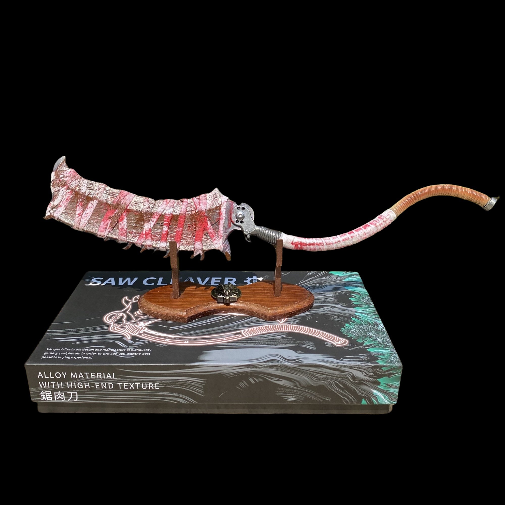 1/6 Metal Saw Cleaver Replica Miniature Saw Cleaver & Stand A - Tophatter Daily Deals