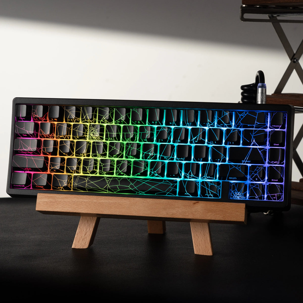 Mechanical Keyboard M67 67 Key Gasket Hot Swappable RGB - Tophatter Daily Deals