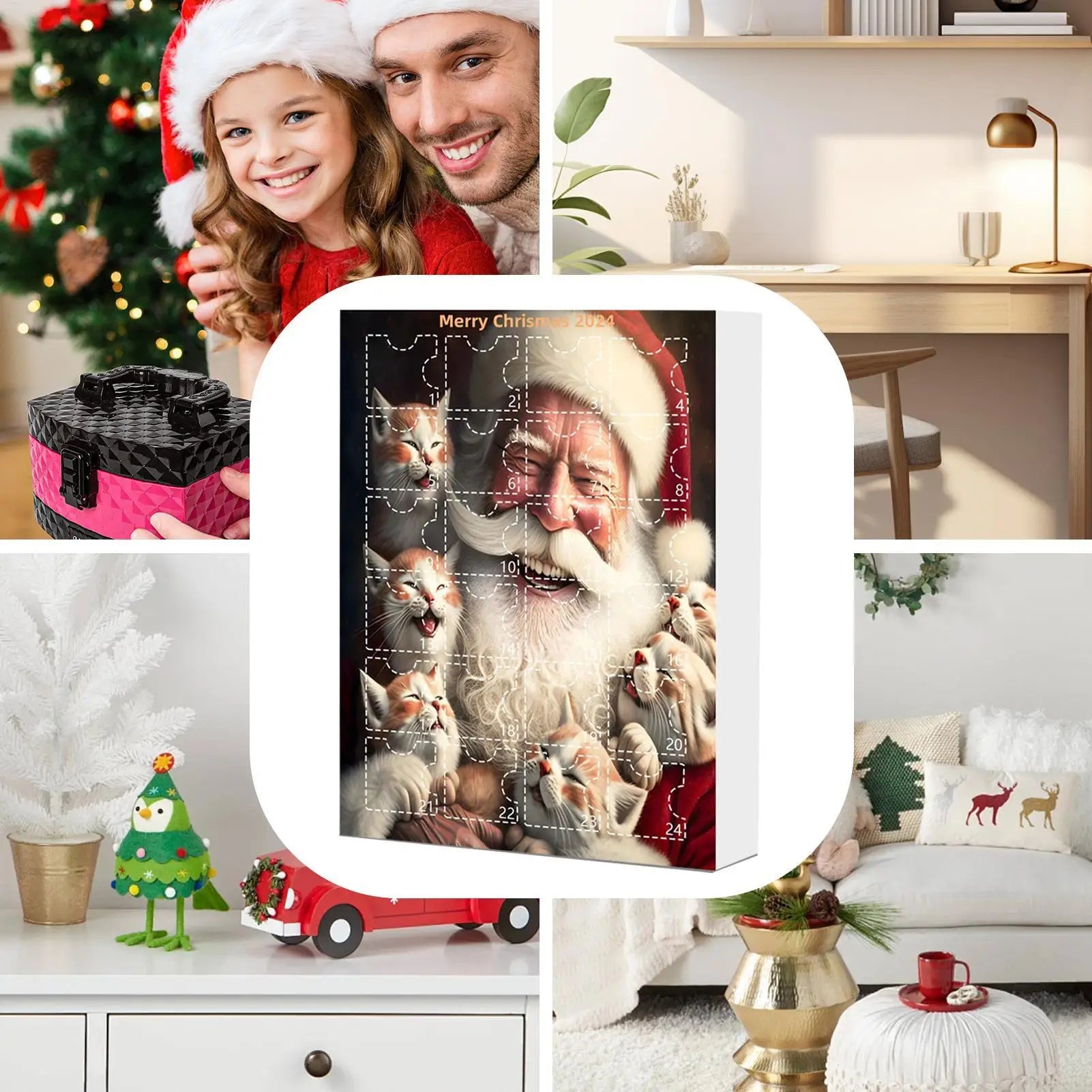 Cat Advent Calendar 24 Day Tree Ornaments Christmas - Tophatter Daily Deals