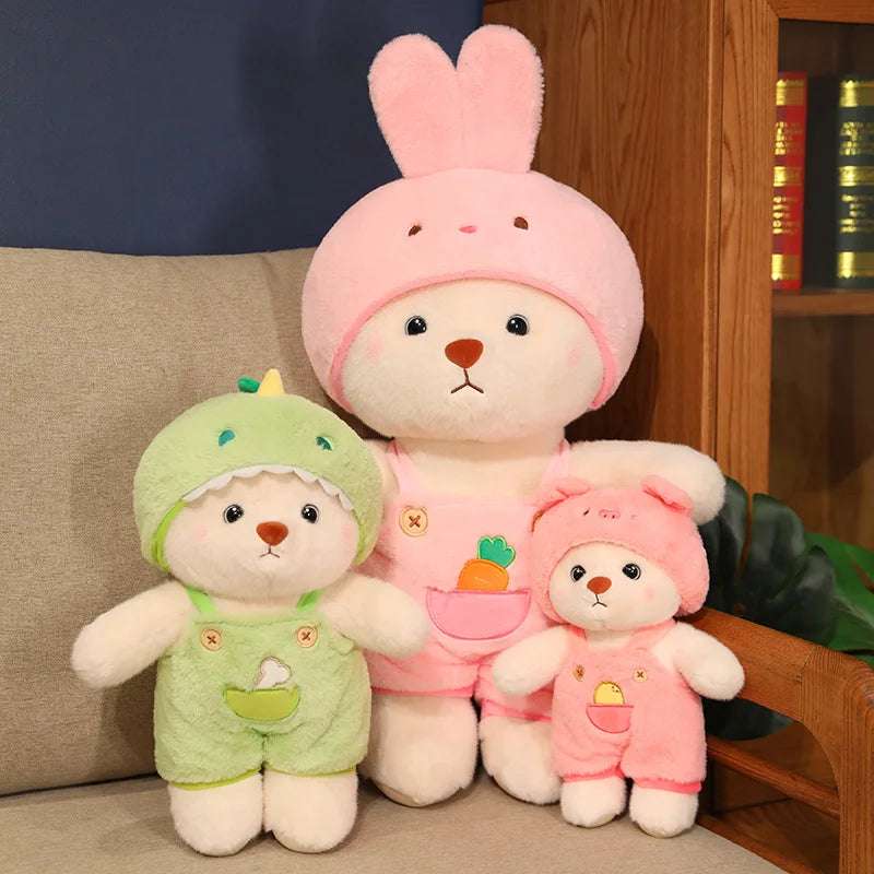 Dinosaur Bear Plush Toy Cute Stuffed Animals Bunny Duck Plushie Animals - Tophatter Daily Deals