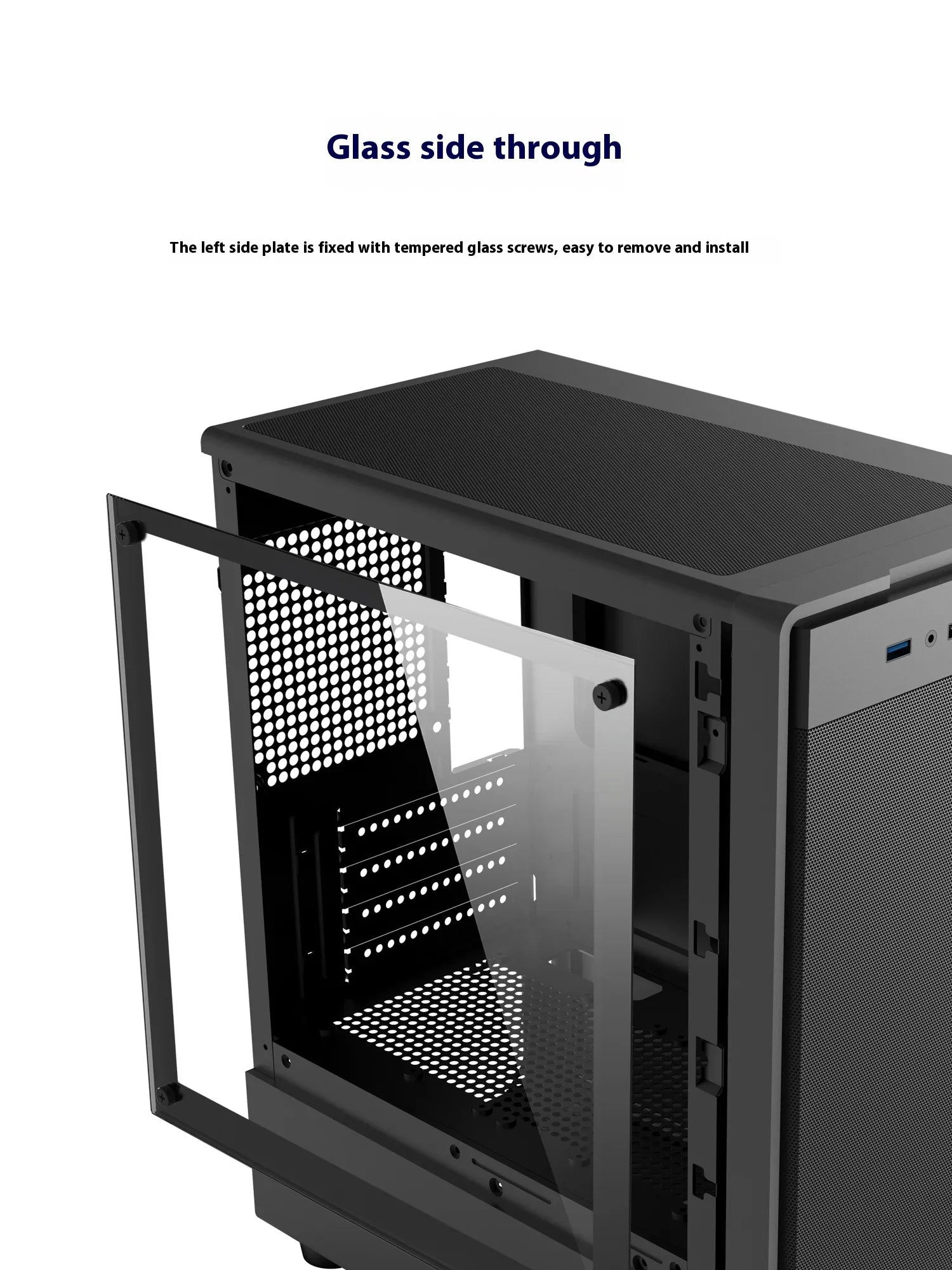 Mini ITX mATX 23L PC Case SFX ATX Support Compact Chassis - Tophatter Daily Deals