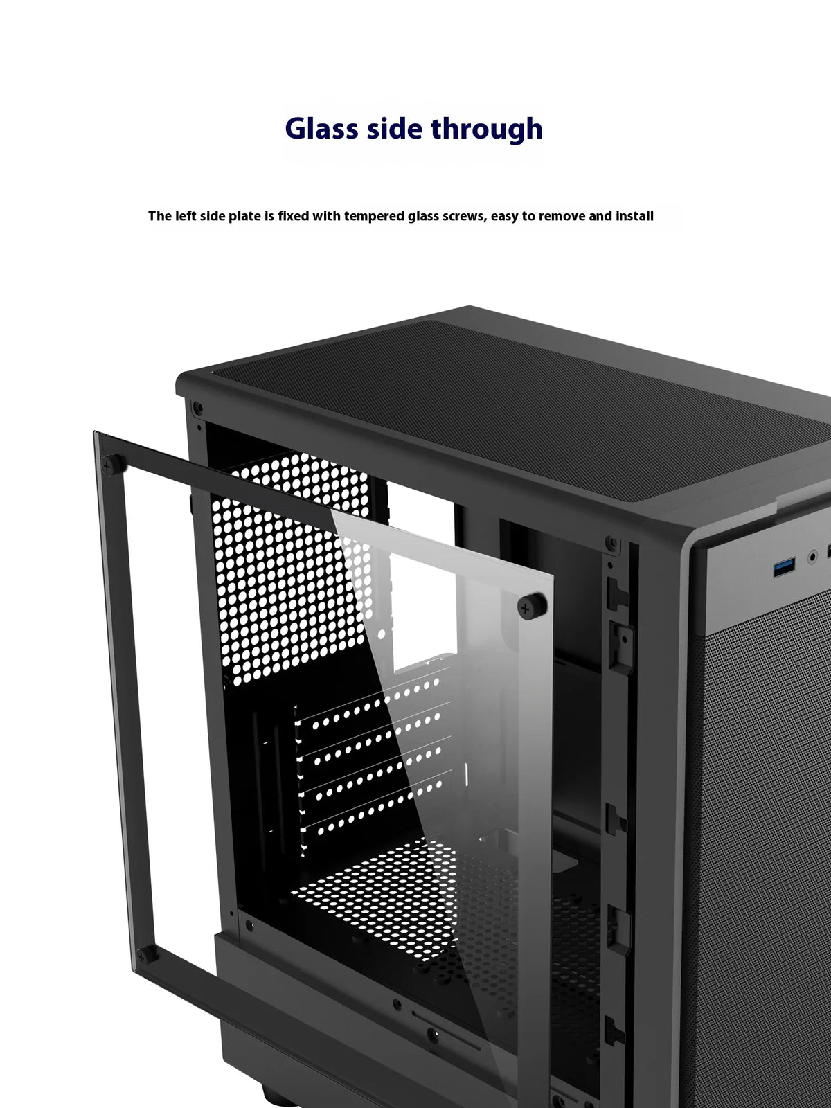 Mini ITX mATX 23L PC Case SFX ATX Support Compact Chassis - Tophatter Daily Deals