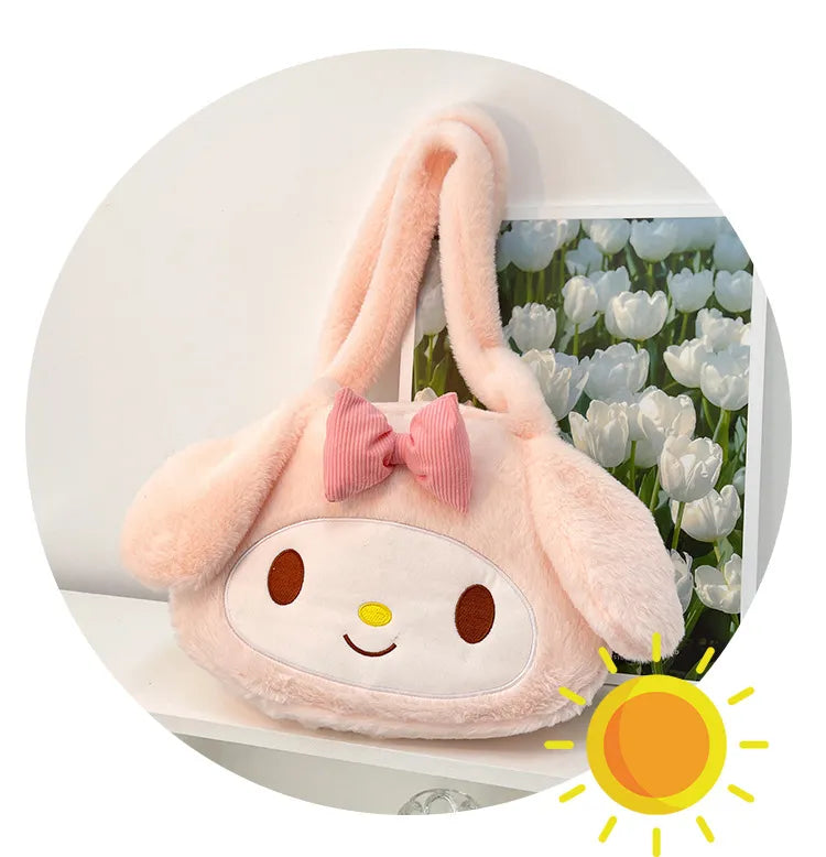 Sanrio Plush Cinnamoroll My Melody Kuromi Tote Shoulder Bag Anime - Tophatter Daily Deals