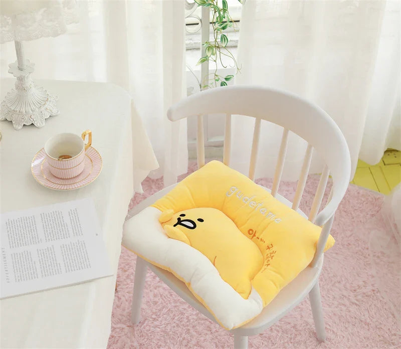 Sanrio Lazy Egg Gudetama Plush Pillow Cushion Chair Cover Food - Tophatter Daily Deals