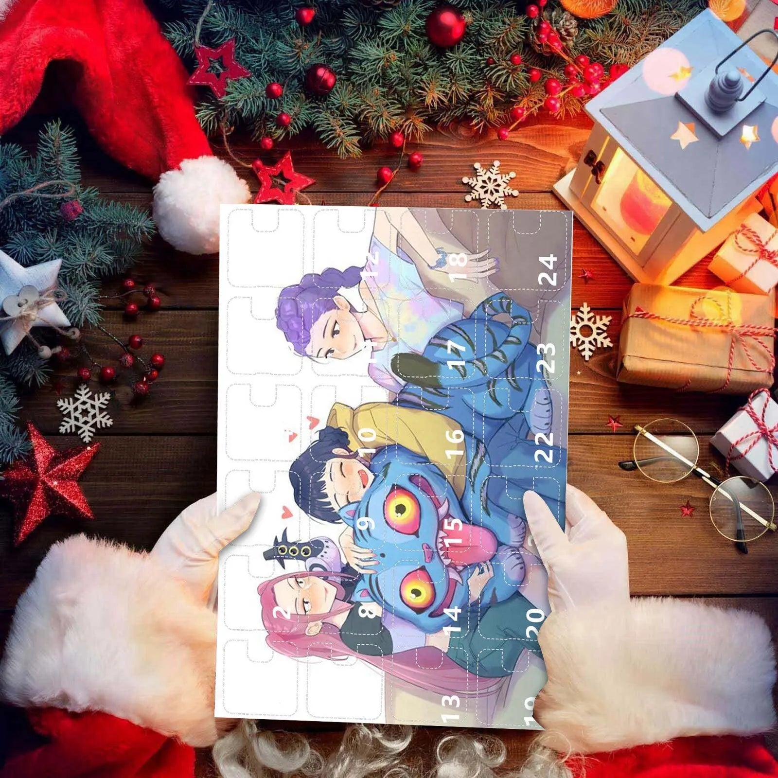 Kpop Advent Calendar 24 Day Demon Hunters Keychain Gift - Tophatter Daily Deals