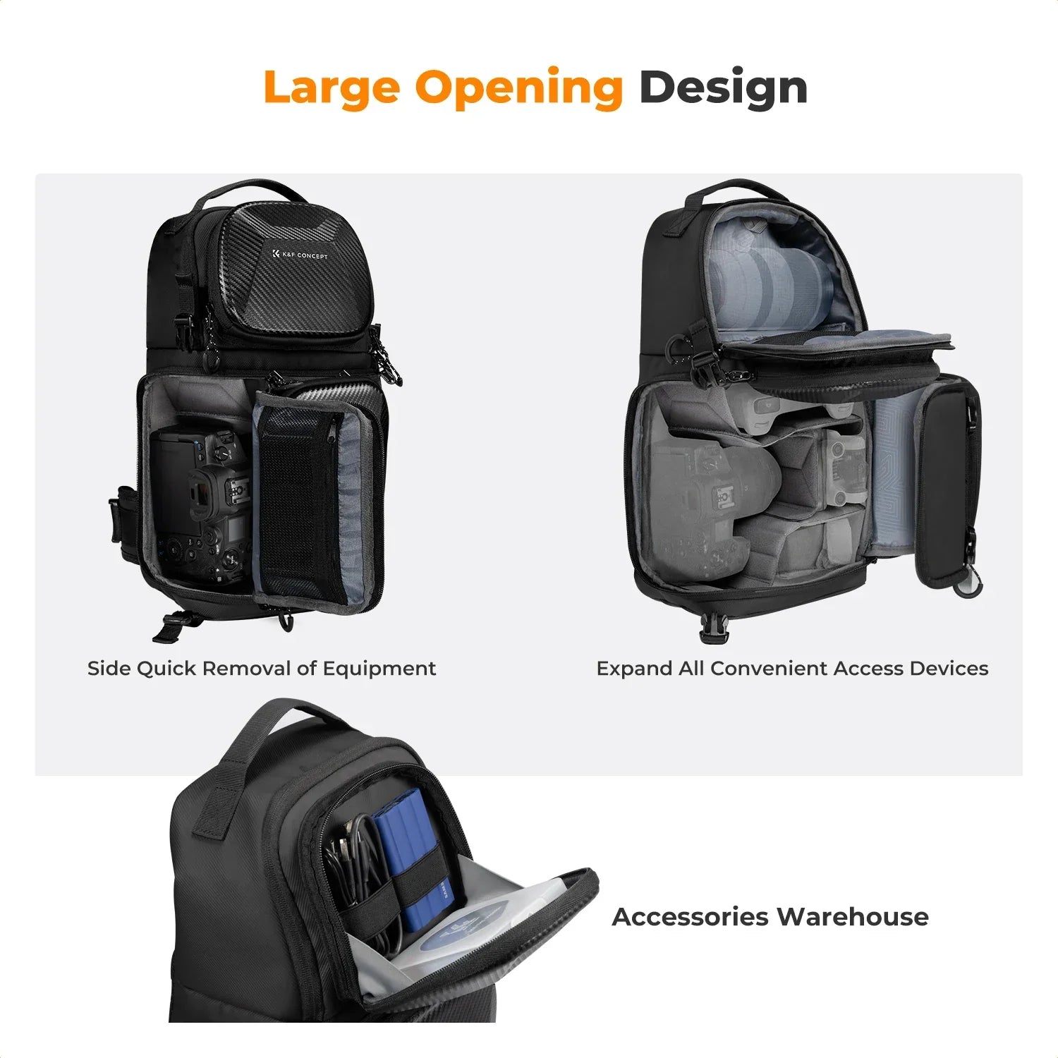 10L Hardshell Camera Sling Bag Grey Backpacks - Tophatter Daily Deals