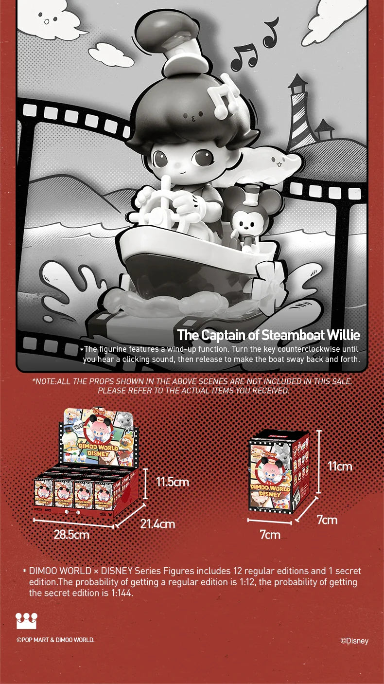 Genuine Pop Mart Dimoo World × Disney Series Figures Blind Box Animals - Tophatter Daily Deals