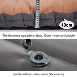 10cm Self-Inflating Air Mattress Splicable Pad Brown Camping & Hiking - Tophatter Daily Deals