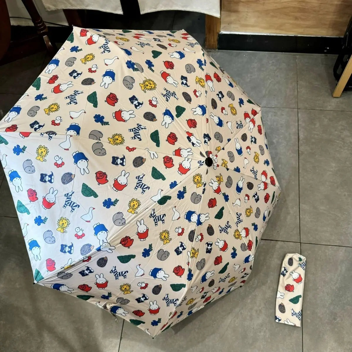 MIffy Patterned Fold-Up Umbrella Animals - Tophatter Daily Deals