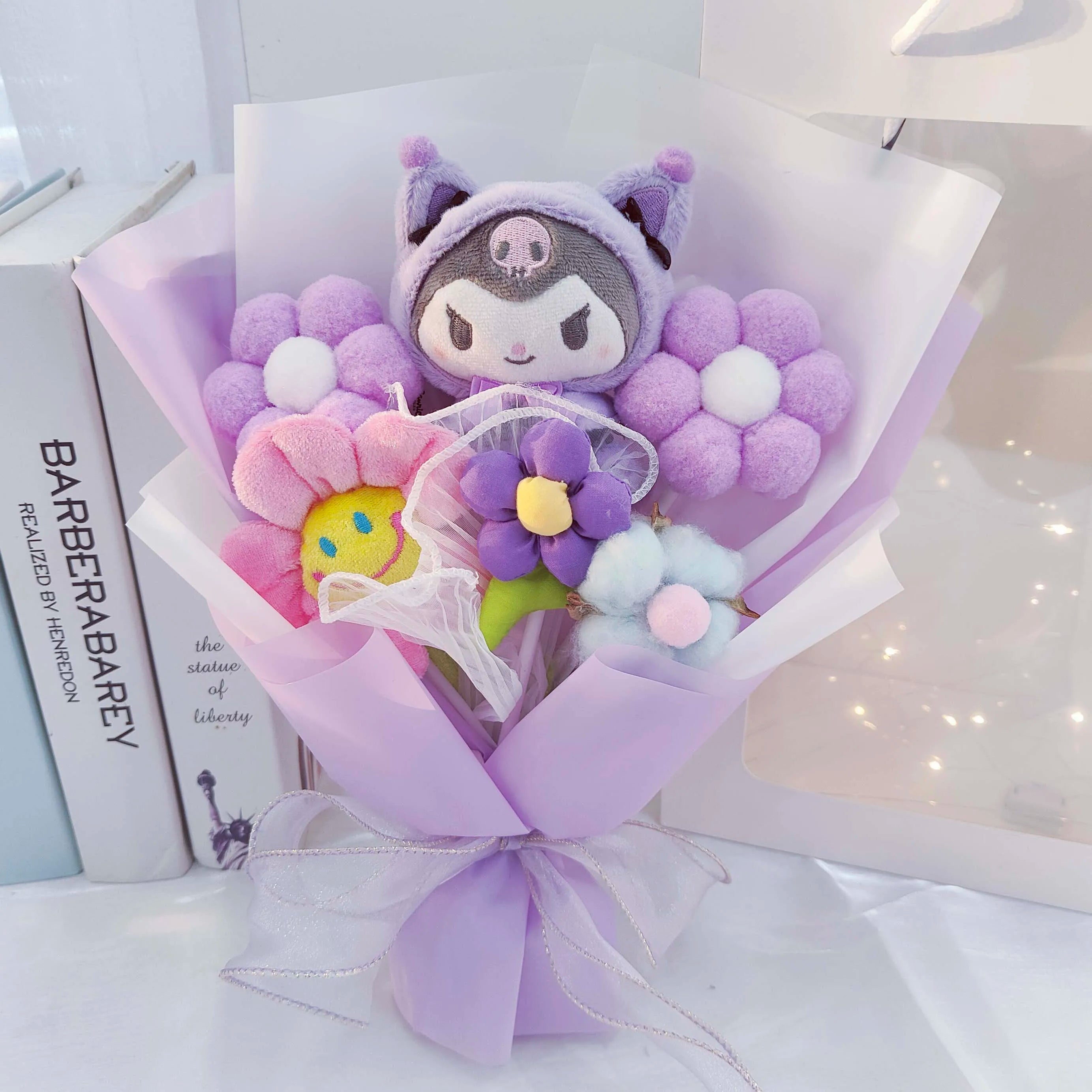 Sanrio Kuromi Plush Flower Bouquet Orchid Flowers - Tophatter Daily Deals