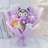 Sanrio Kuromi Plush Flower Bouquet Orchid Flowers - Tophatter Daily Deals