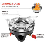 1400ml Heat Exchanger Camping Stove Black Camp Cooking - Tophatter Daily Deals