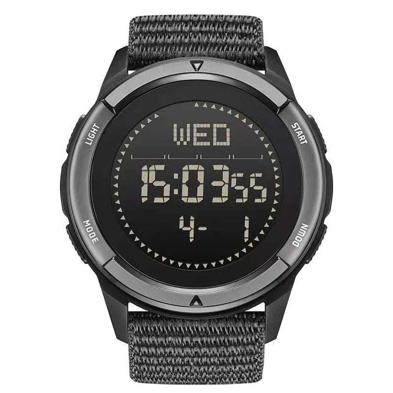 Digital 45mm Carbon Fiber Watch Nylon Strap Waterproof - Tophatter Daily Deals