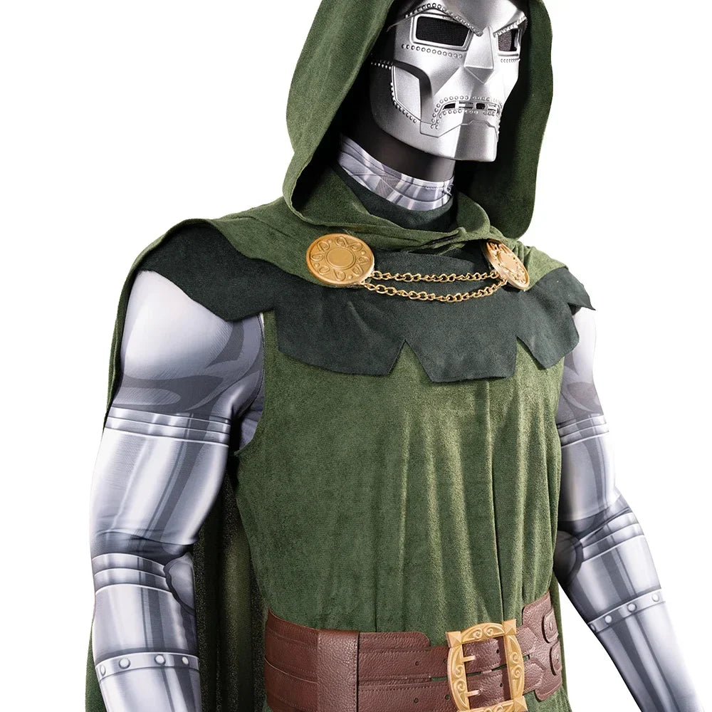 Doctor Doom Cosplay Costume Set Cloak Mask Halloween 2025 - Tophatter Daily Deals