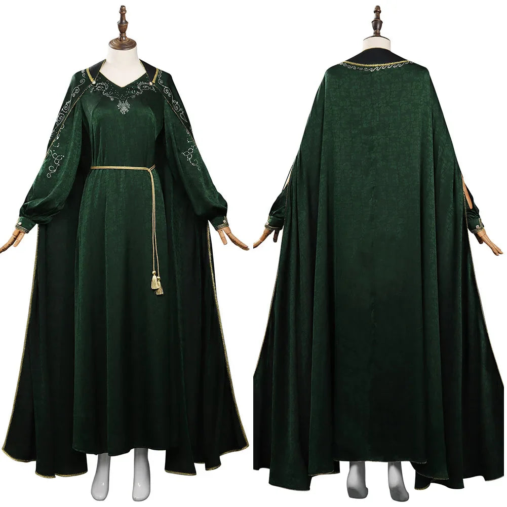Alicent Cosplay Dress Medieval Fantasy Gown Halloween Style C - Tophatter Daily Deals
