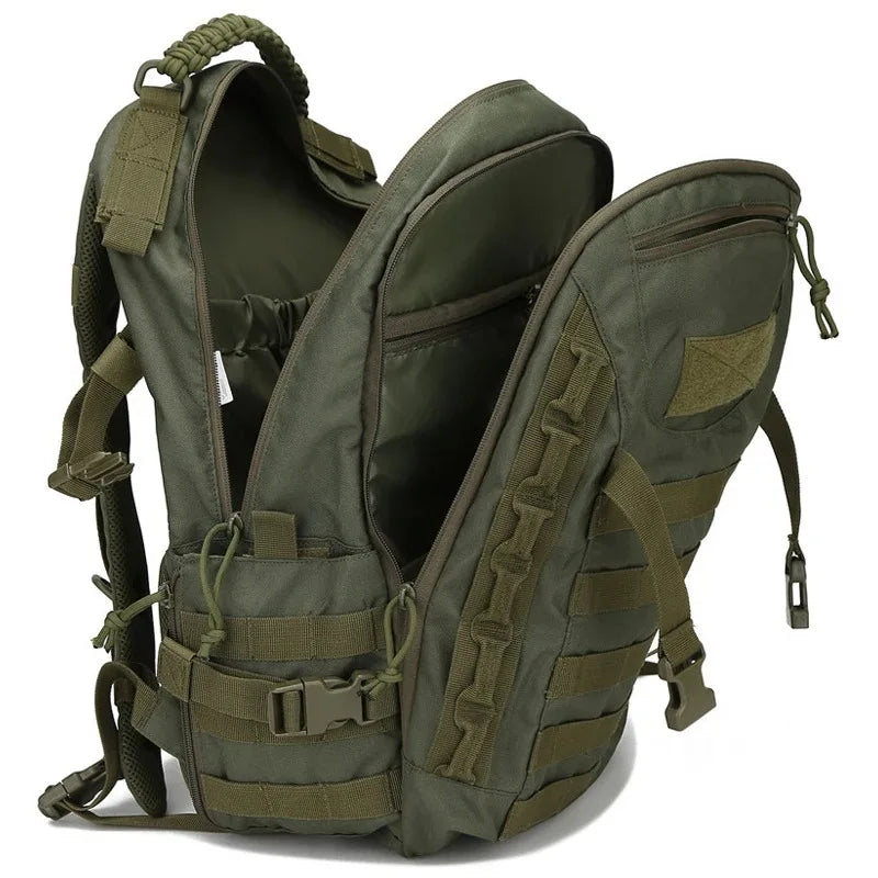 35L Waterproof Camo Hiking Backpack Green Backpacks - Tophatter Daily Deals