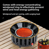 7-Core Camping Infrared Gas Stove Black Camp Cooking - Tophatter Daily Deals