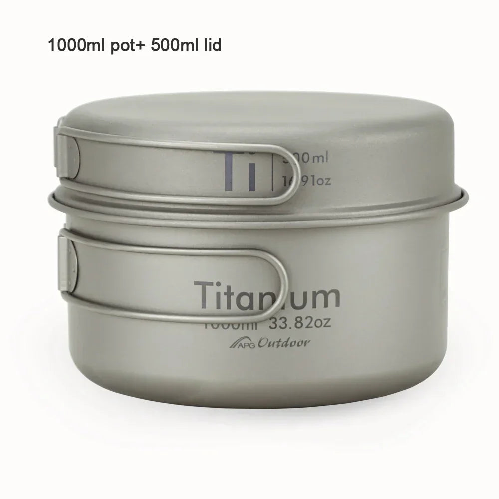 Titanium Pan Bowl Set 1000ml Grey Camp Cooking - Tophatter Daily Deals