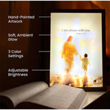 Jesus LED 4D Wall Art Lamp Picture Frame PVC Devotional - Tophatter Daily Deals
