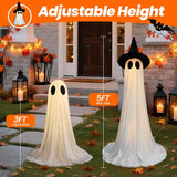Glowing Ghost Yard Decor Halloween 2025 Outdoor Light - Tophatter Daily Deals