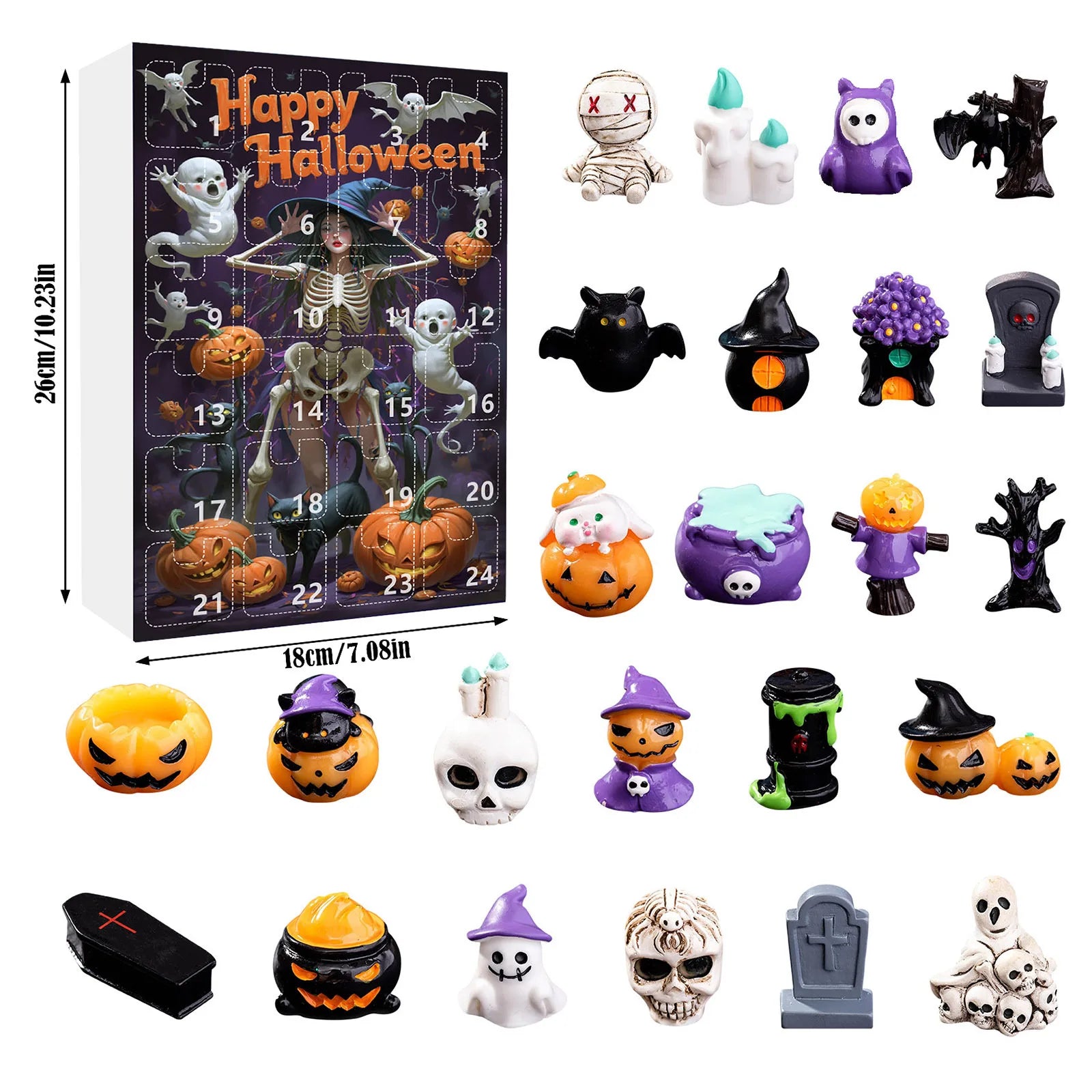 Halloween Advent Calendar 24 Day Non Candy Surprise Gifts A - Tophatter Daily Deals