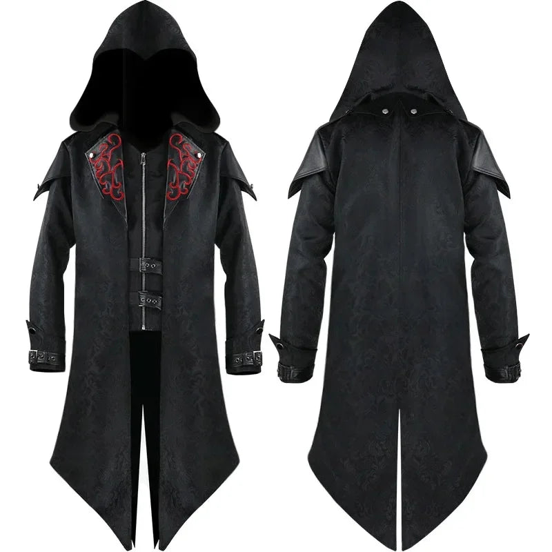 Medieval Assassin Hooded Jacket Costume Halloween 2025 - Tophatter Daily Deals