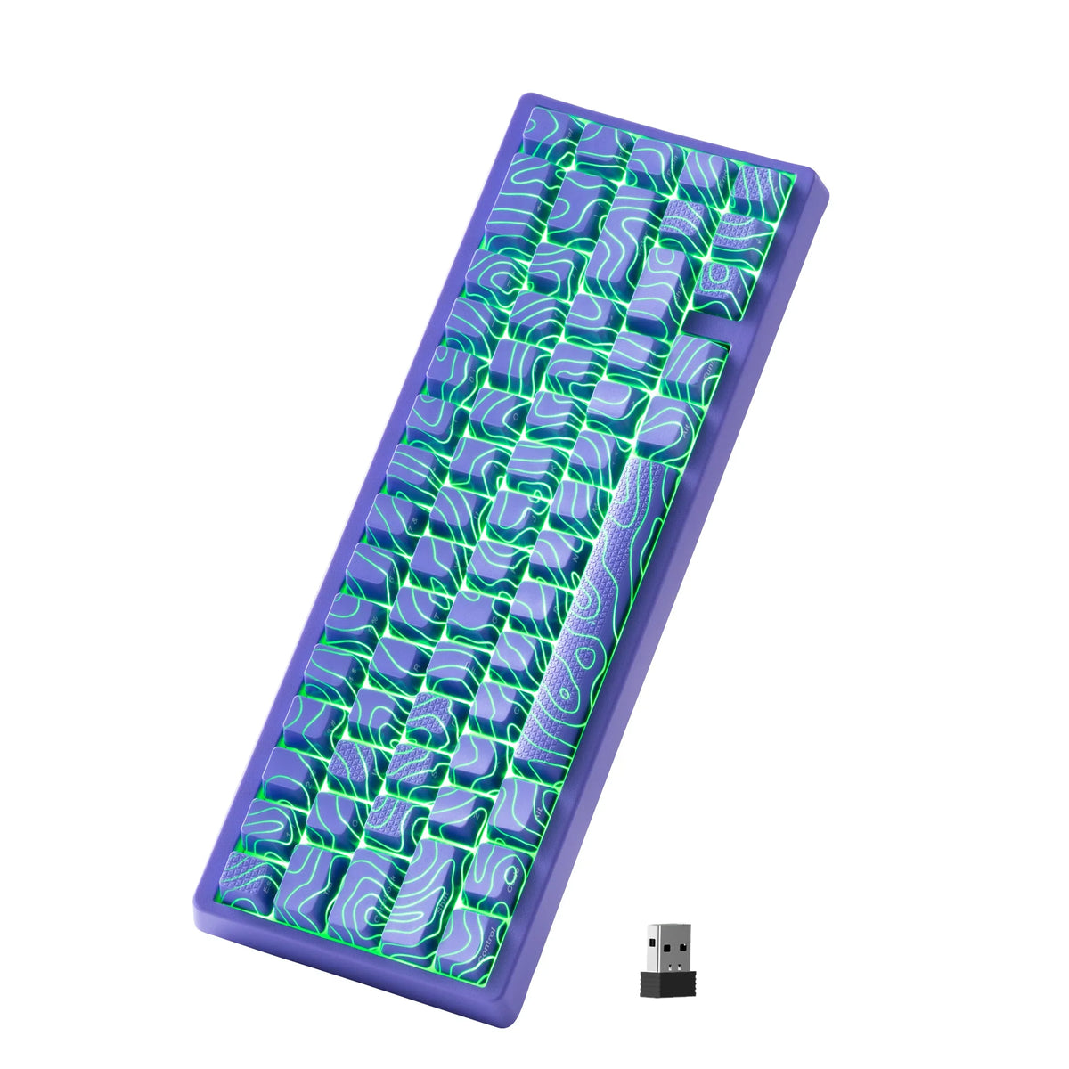 Mechanical Keyboard M67 67 Key Gasket Hot Swappable RGB - Tophatter Daily Deals