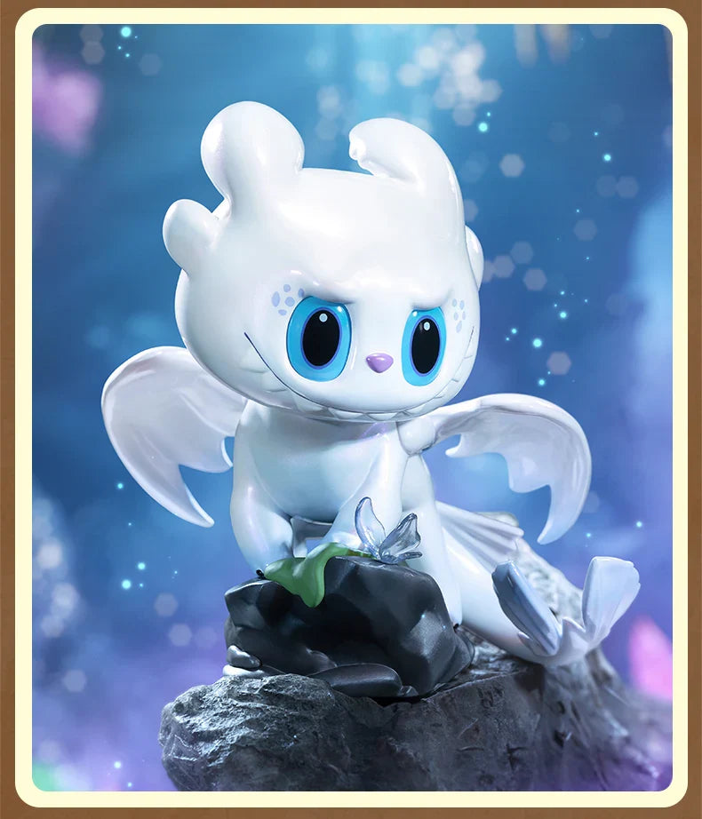 Genuine Pop Mart The Monsters Labubu - How to Train Your Dragon 200% Figurine Toothless Light Fury Mythical - Tophatter Daily Deals