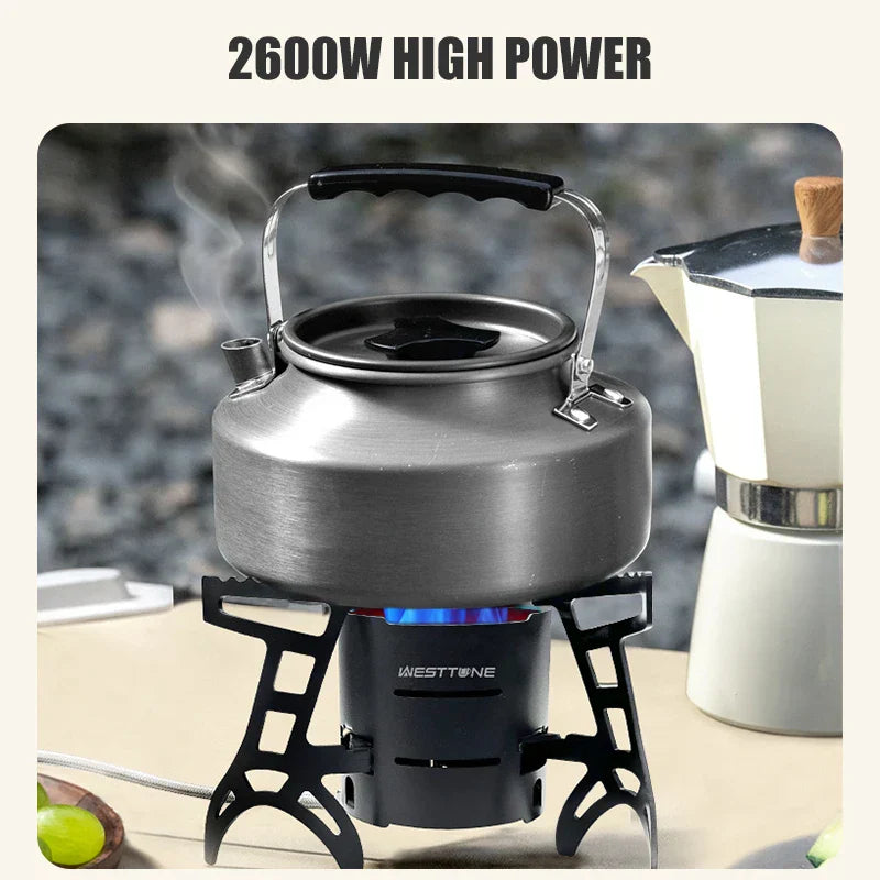 2600W Infrared Camping Stove Black Camp Cooking - Tophatter Daily Deals