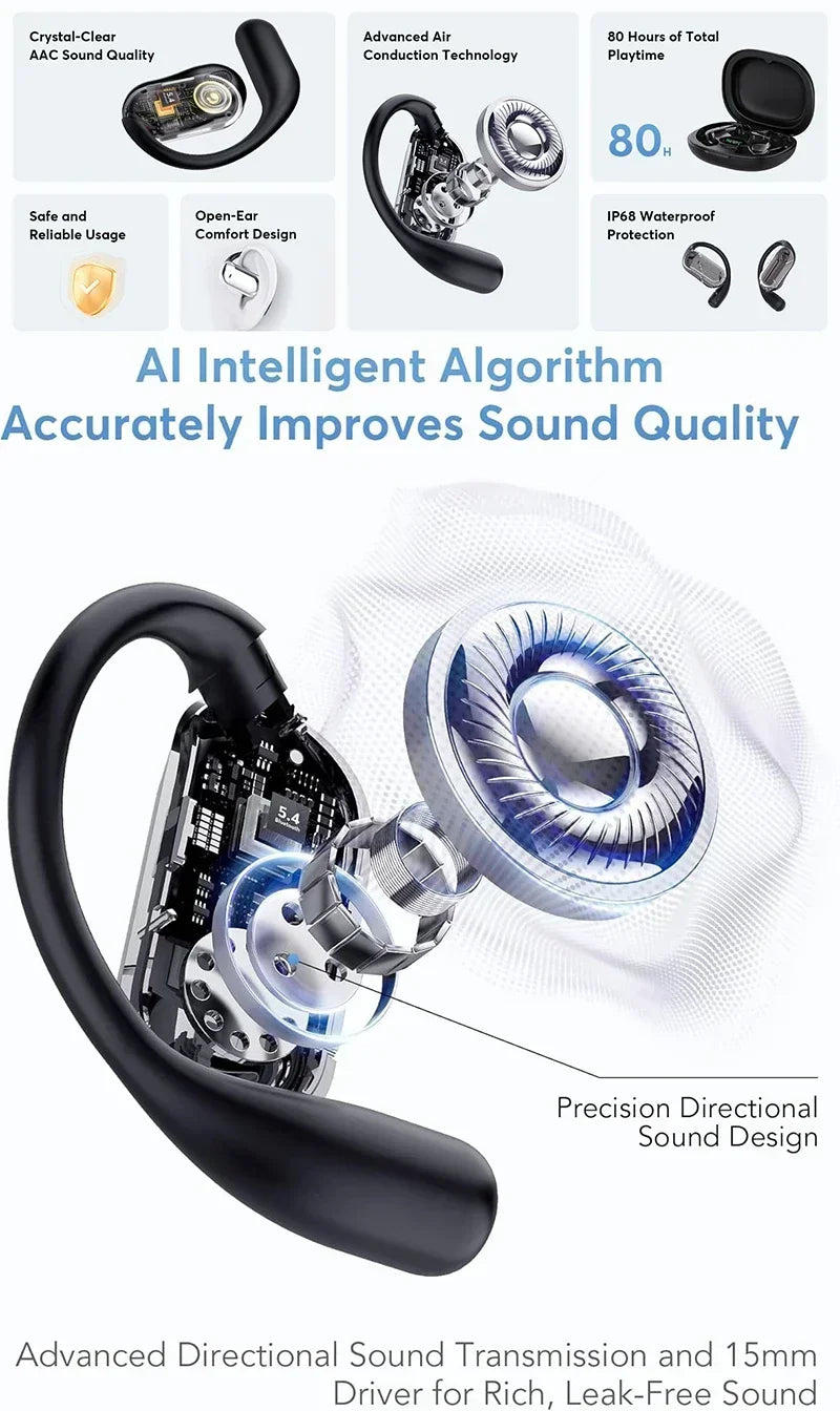 AI Translation Earbuds Real Time Translator Travel 2025 - Tophatter Daily Deals