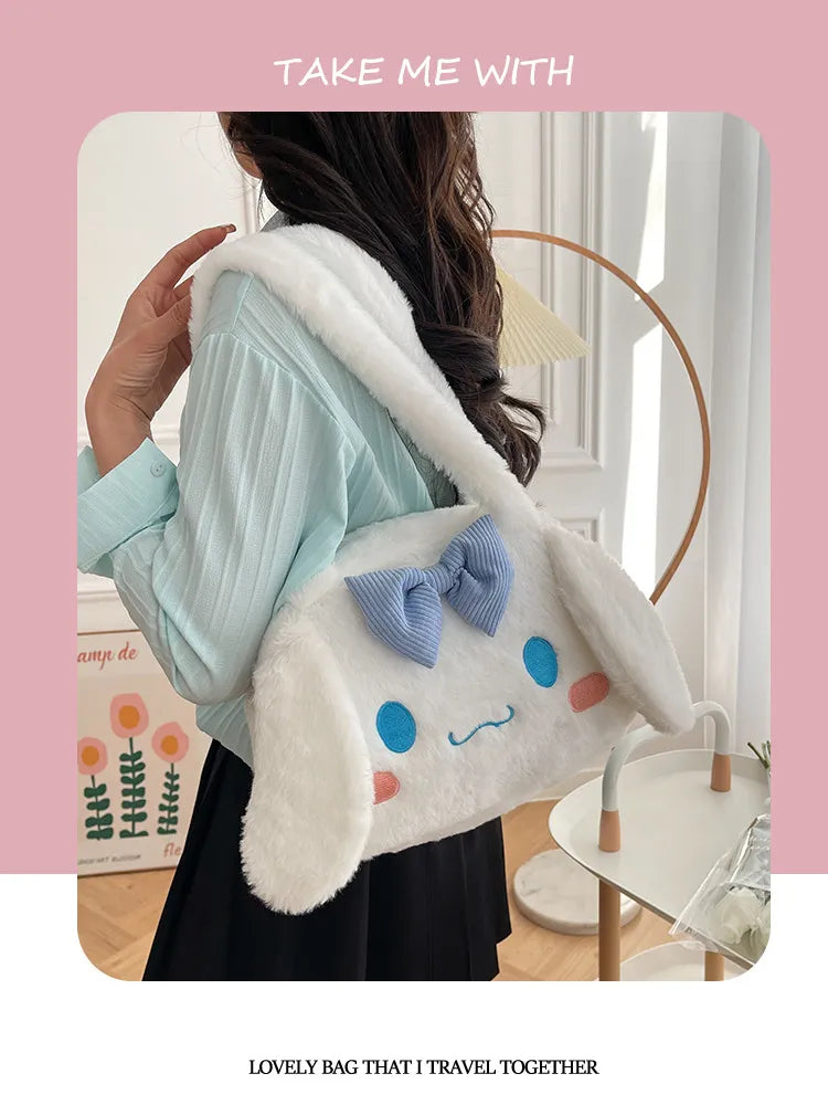 Sanrio Plush Cinnamoroll My Melody Kuromi Tote Shoulder Bag Anime - Tophatter Daily Deals