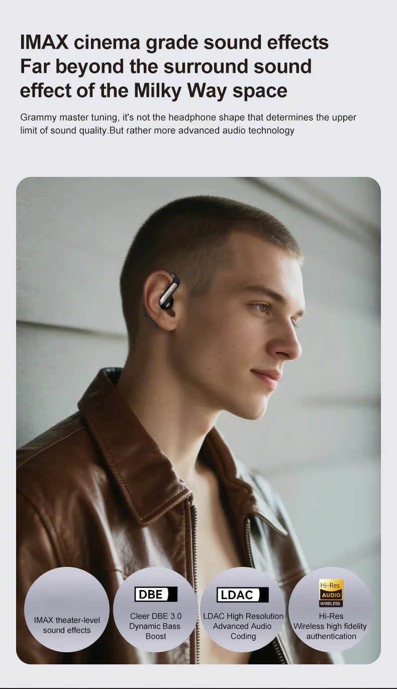AI Translation Earbuds With Noise Canceling Ear Hook Sports - Tophatter Daily Deals