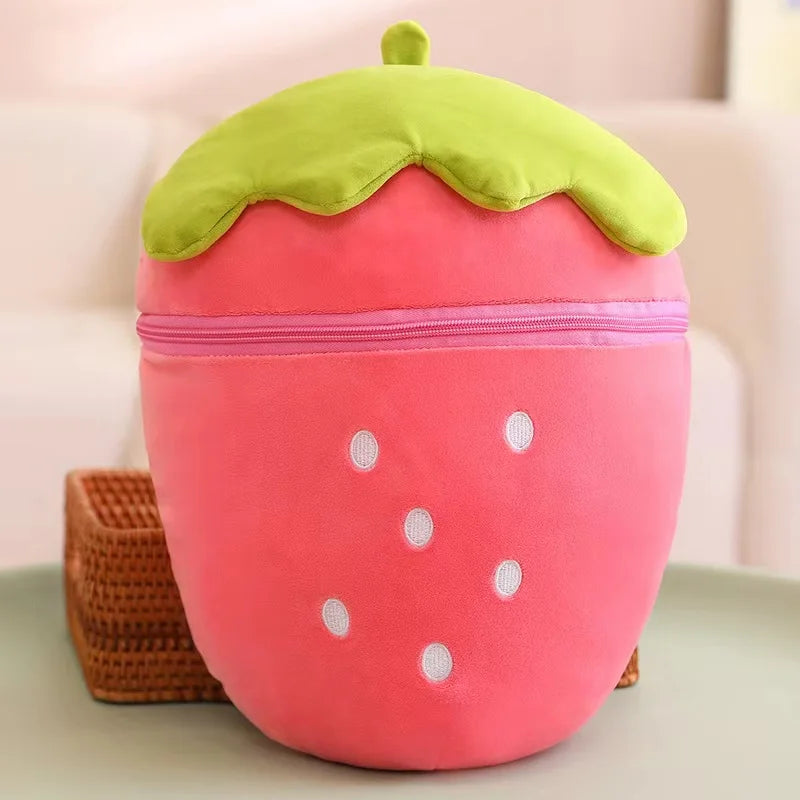 Bunny Taiyaki Plush Toys Cute Strawberry Pig Rabbits Animals - Tophatter Daily Deals