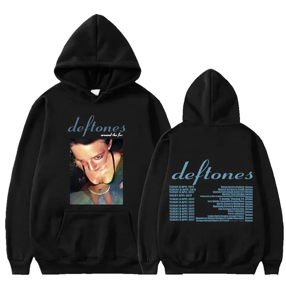 Oversized Unisex Hoodie - Retro Punk, Polyester, Street 1 - Tophatter Daily Deals