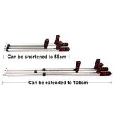 3-Bar Leg Stretcher 6-Hole Adjustment Red Fitness - Tophatter Daily Deals