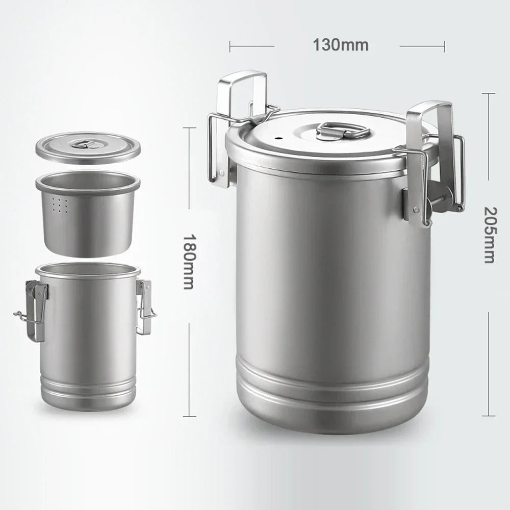 Camping Stainless Steel Cookware Pot Camping & Hiking - Tophatter Daily Deals