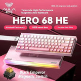 Mechanical 60 Percent Magnetic Switch Gaming Keyboard 8KHz Pink - Tophatter Daily Deals