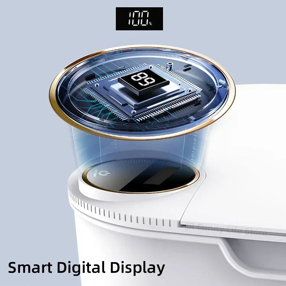 Smart Sensor Trash Can 18L With Display Type C Recharge - Tophatter Daily Deals