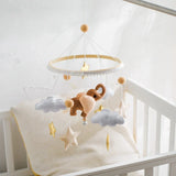 Wooden Felt Animal Crib Mobile With Soothing Calming Music - Tophatter Daily Deals
