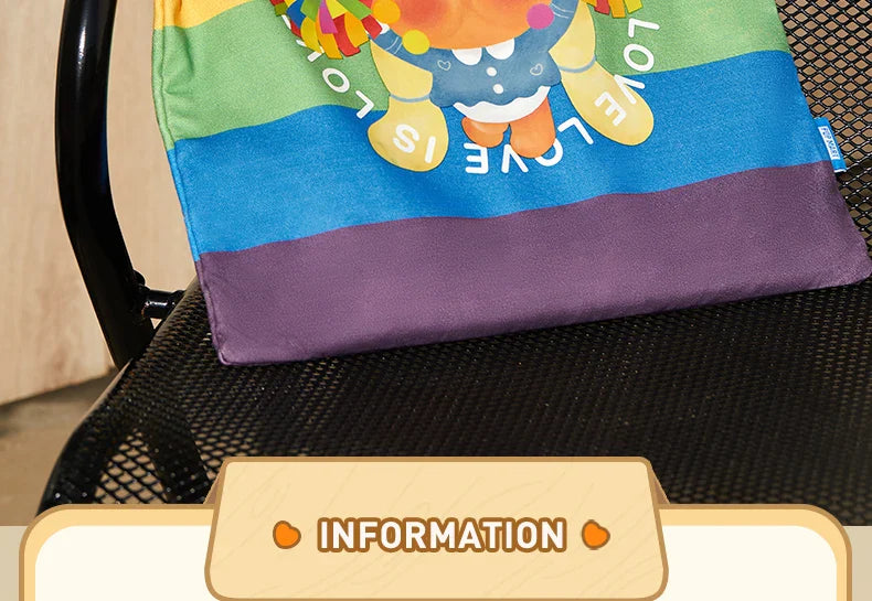 Genuine Pop Mart Crybaby Cheer Up, Baby! Series - Rainbow Canvas Bag Anime - Tophatter Daily Deals