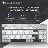 Wireless Low Profile Mechanical Keyboard 98 Keys PBT - Tophatter Daily Deals