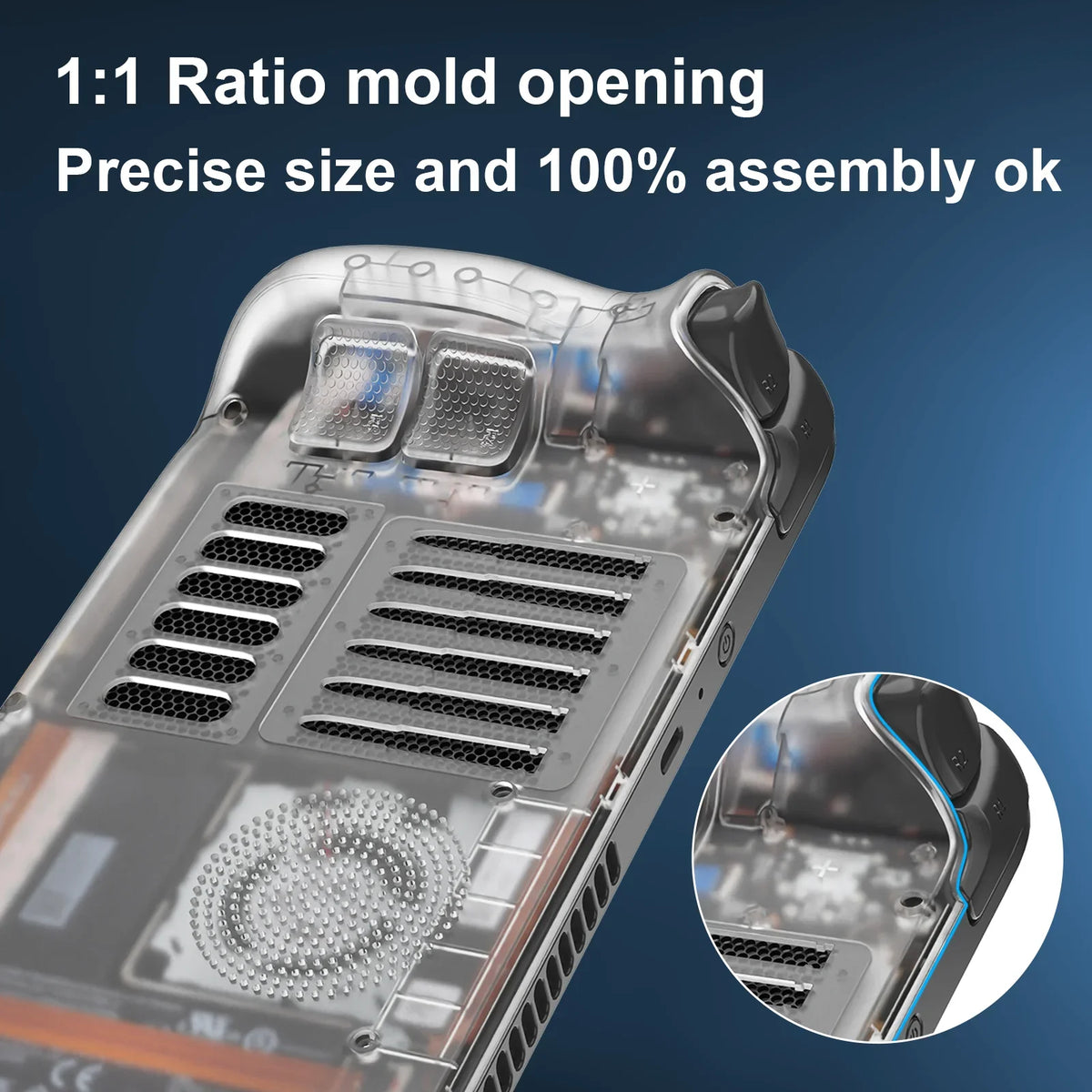 Steam Deck Transparent Replacement Shell Kit Console - Tophatter Daily Deals