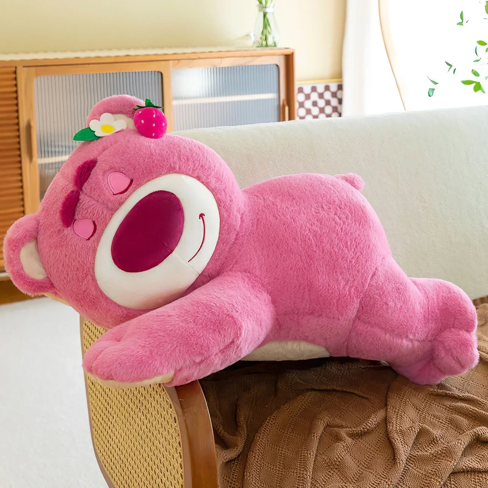 Toy Story Sleeping Hugs A Lot Bear Plush Toy Lotso Pink Animals - Tophatter Daily Deals